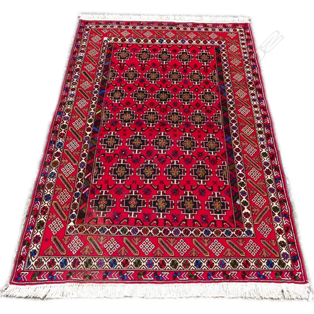 A hand knotted Bokhara rug Image 1++