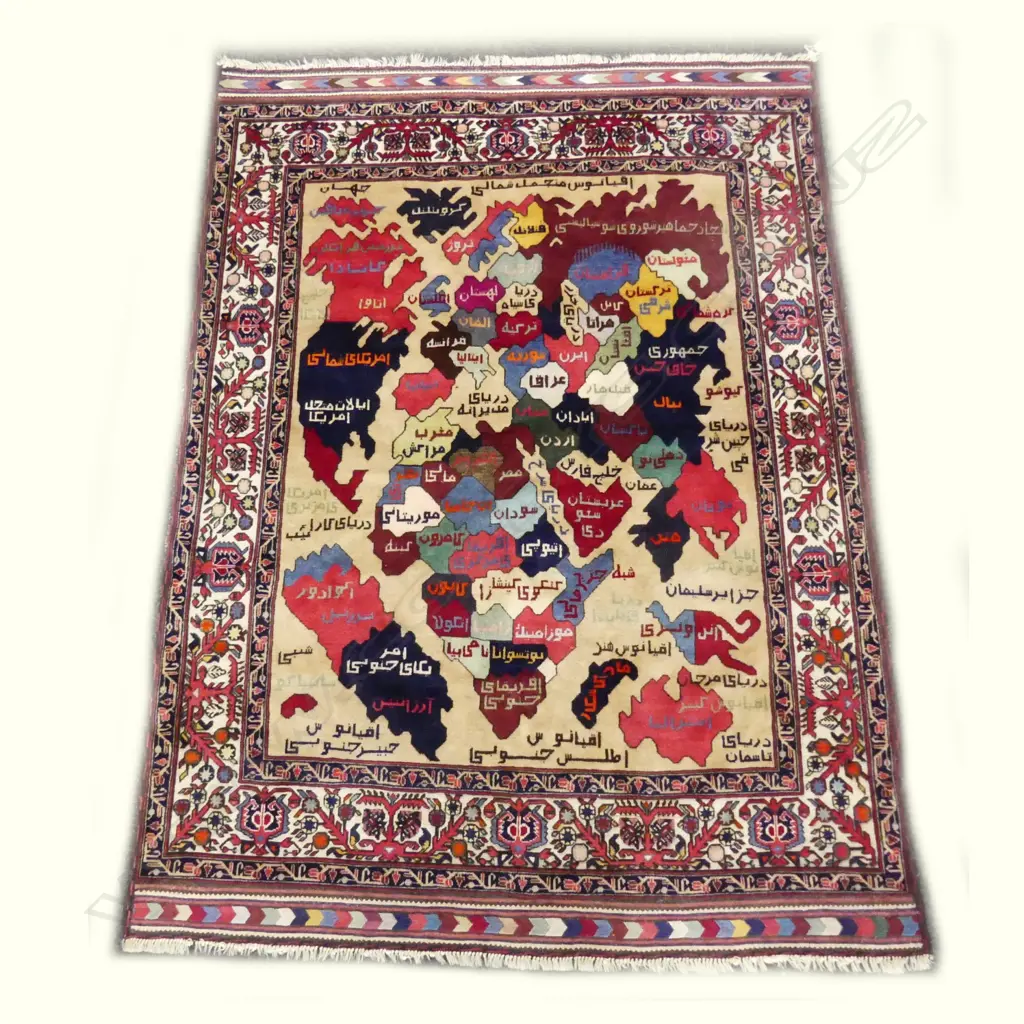 An unusual hand knotted rug Image 1++
