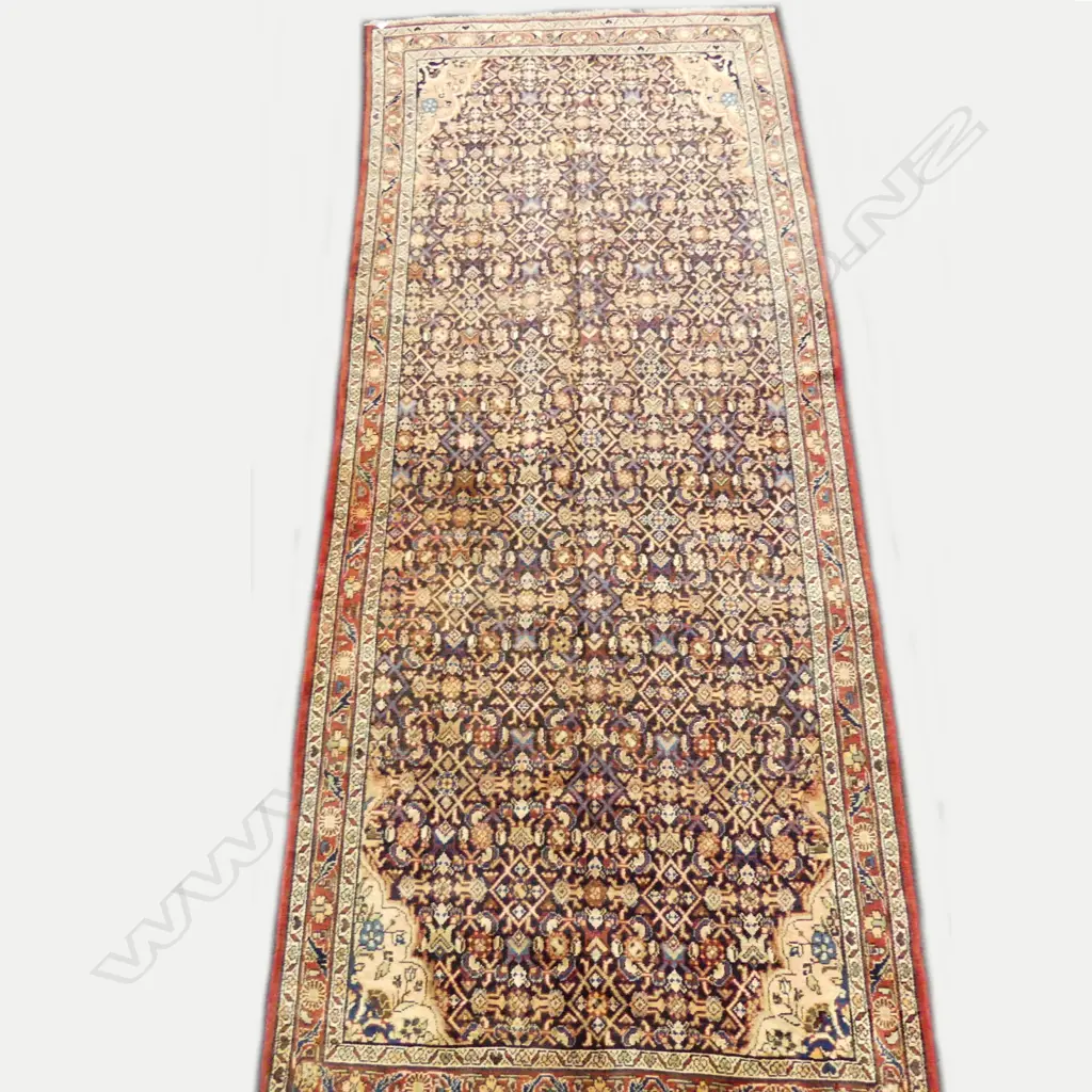 An old Persian Hamadan hand knotted carpet Image 1++