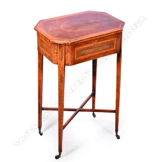 A burr maple worktable