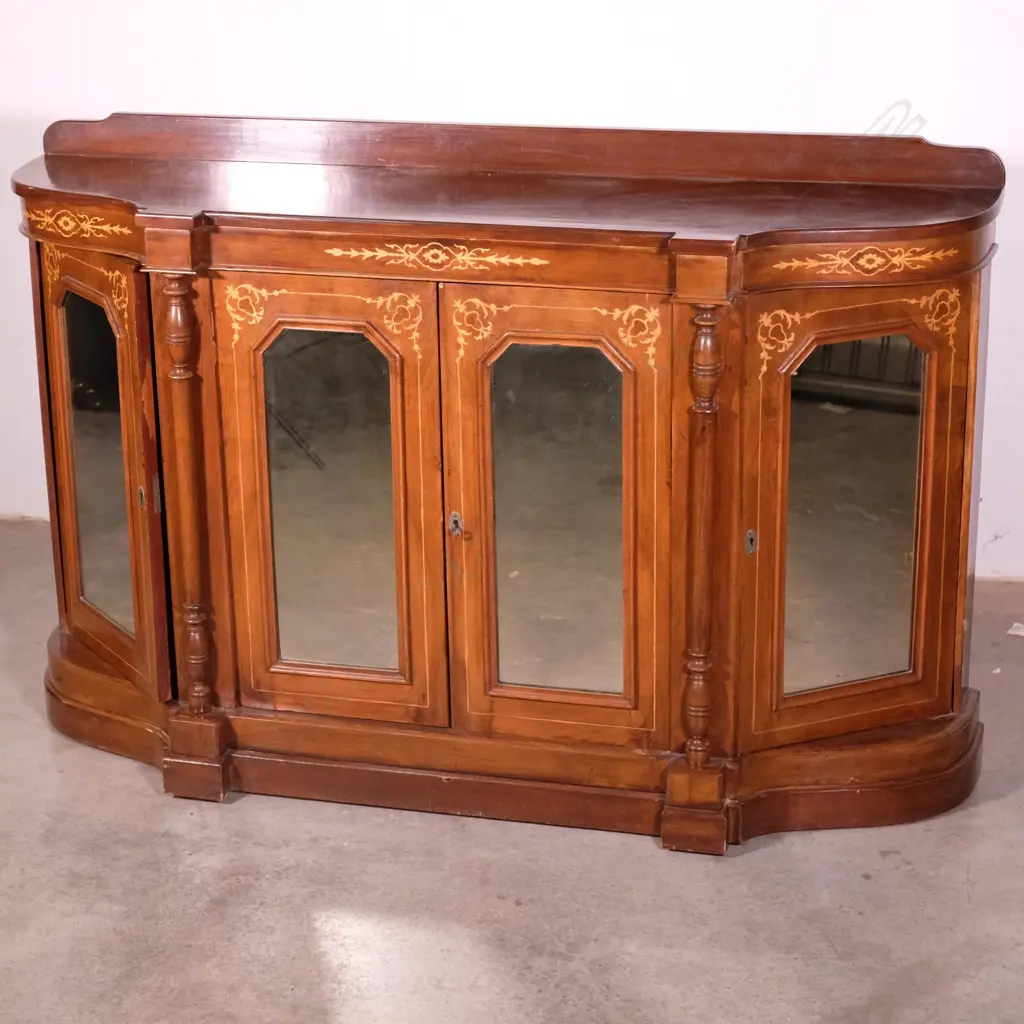 An inlaid mahogany credenza Image 1++