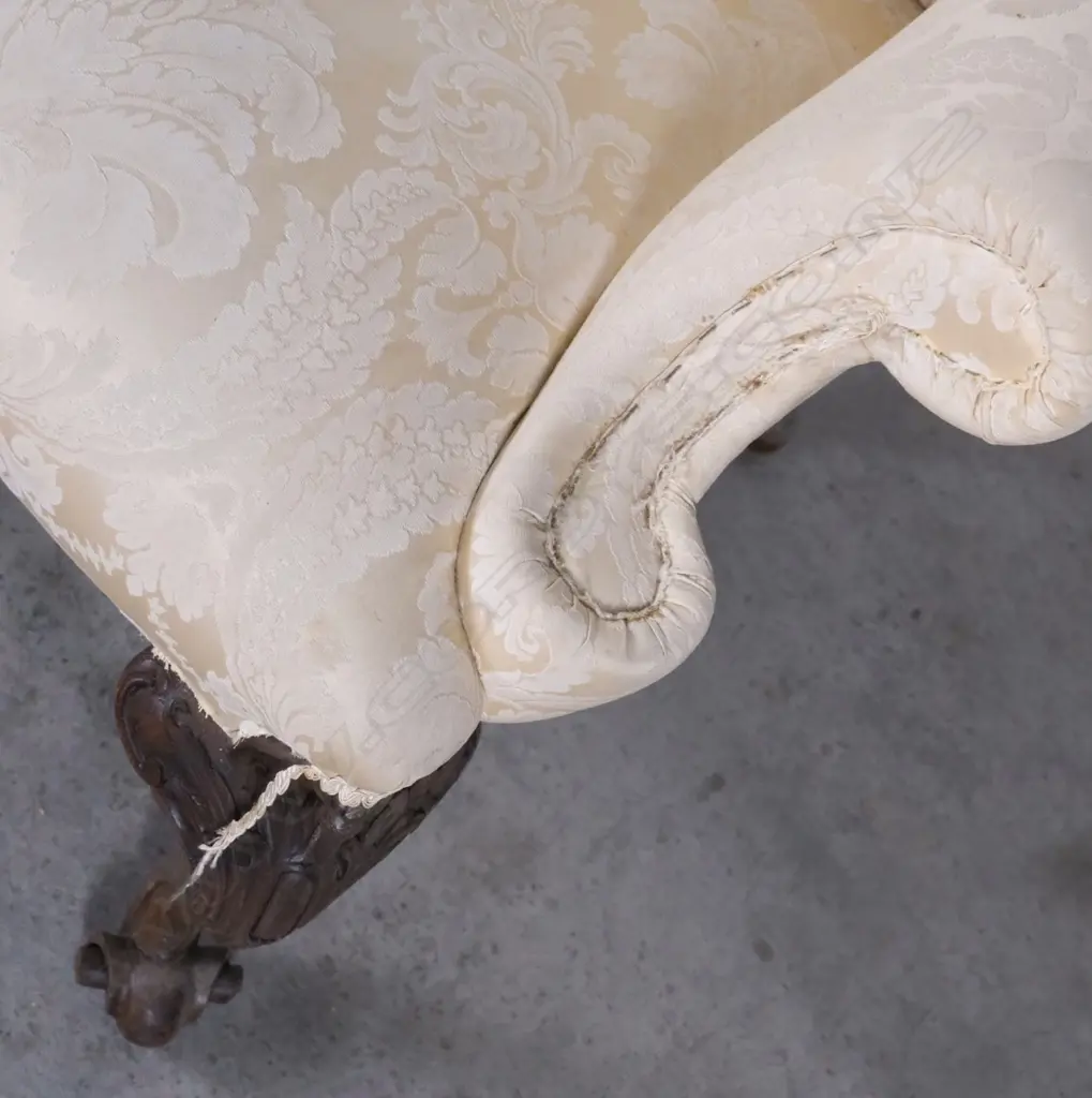 A Georgian style high back two seater Image 1++