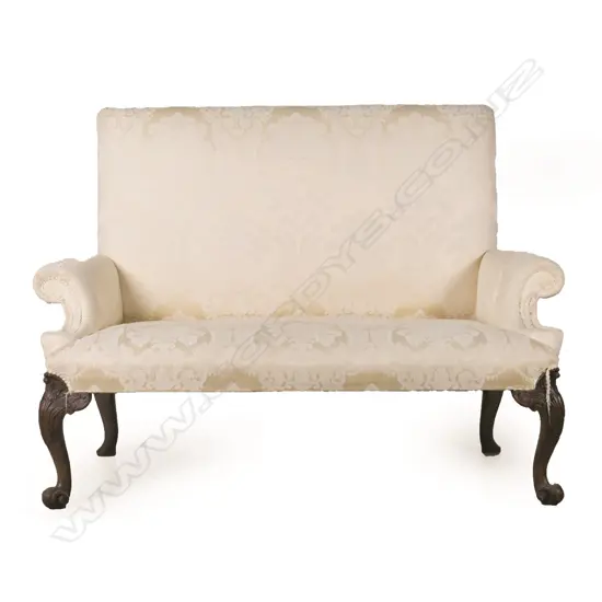 A Georgian style high back two seater