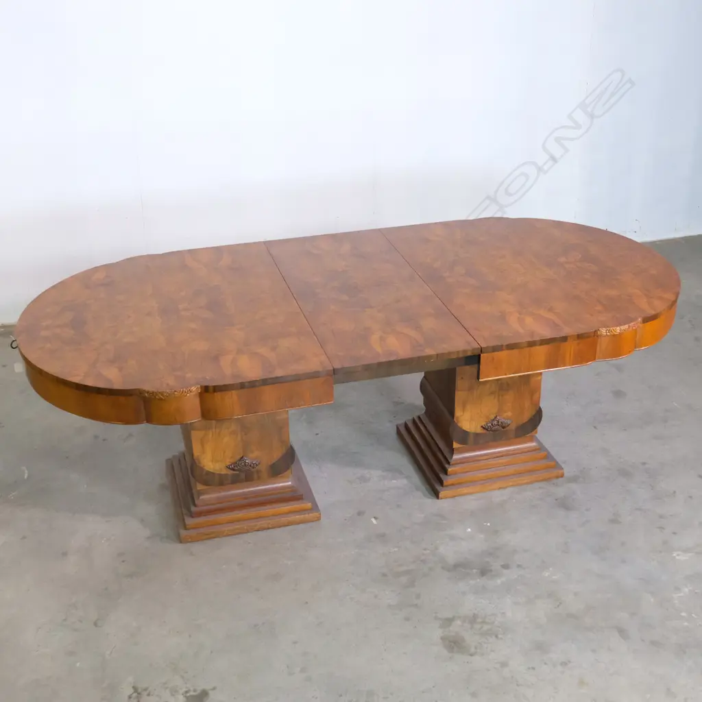 An impressive Art Deco walnut dining suite Image 1++