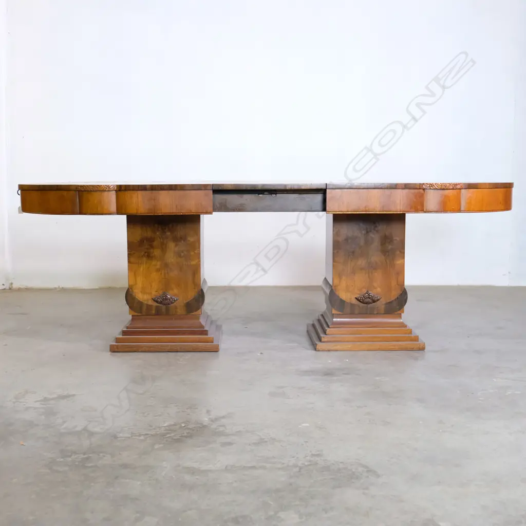 An impressive Art Deco walnut dining suite Image 1++