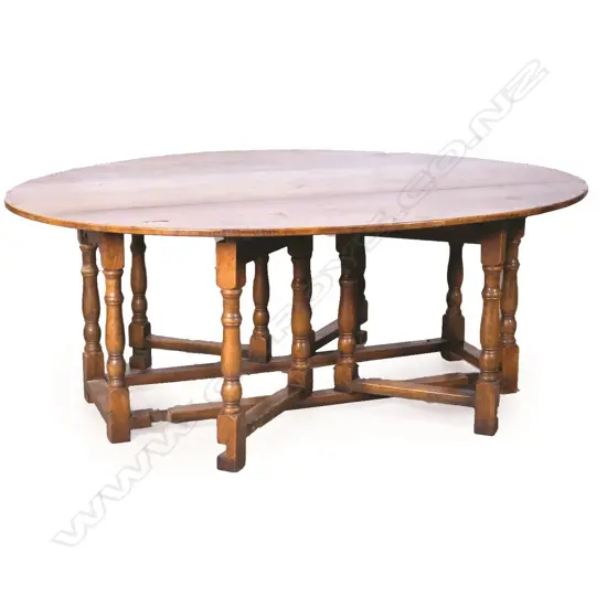 An early 20thC oak 'Irish wake' table