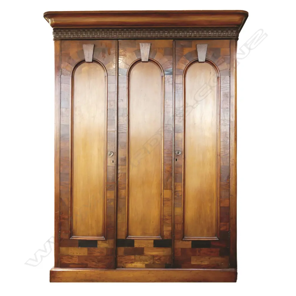 An unusual colonial native woods wardrobe Image 1++