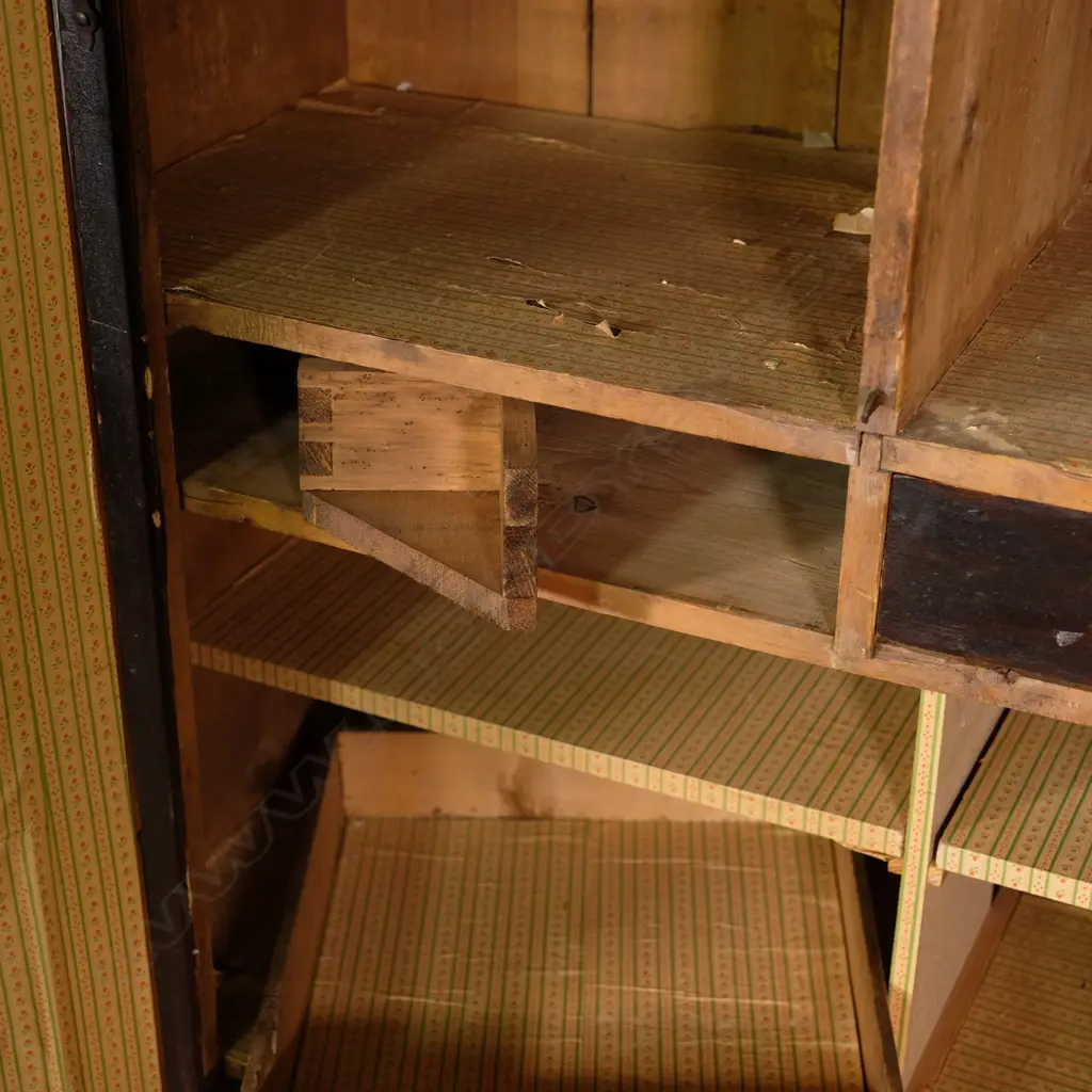 A 19thC European painted armoire Image 1++