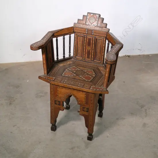 A vintage Syrian chair
