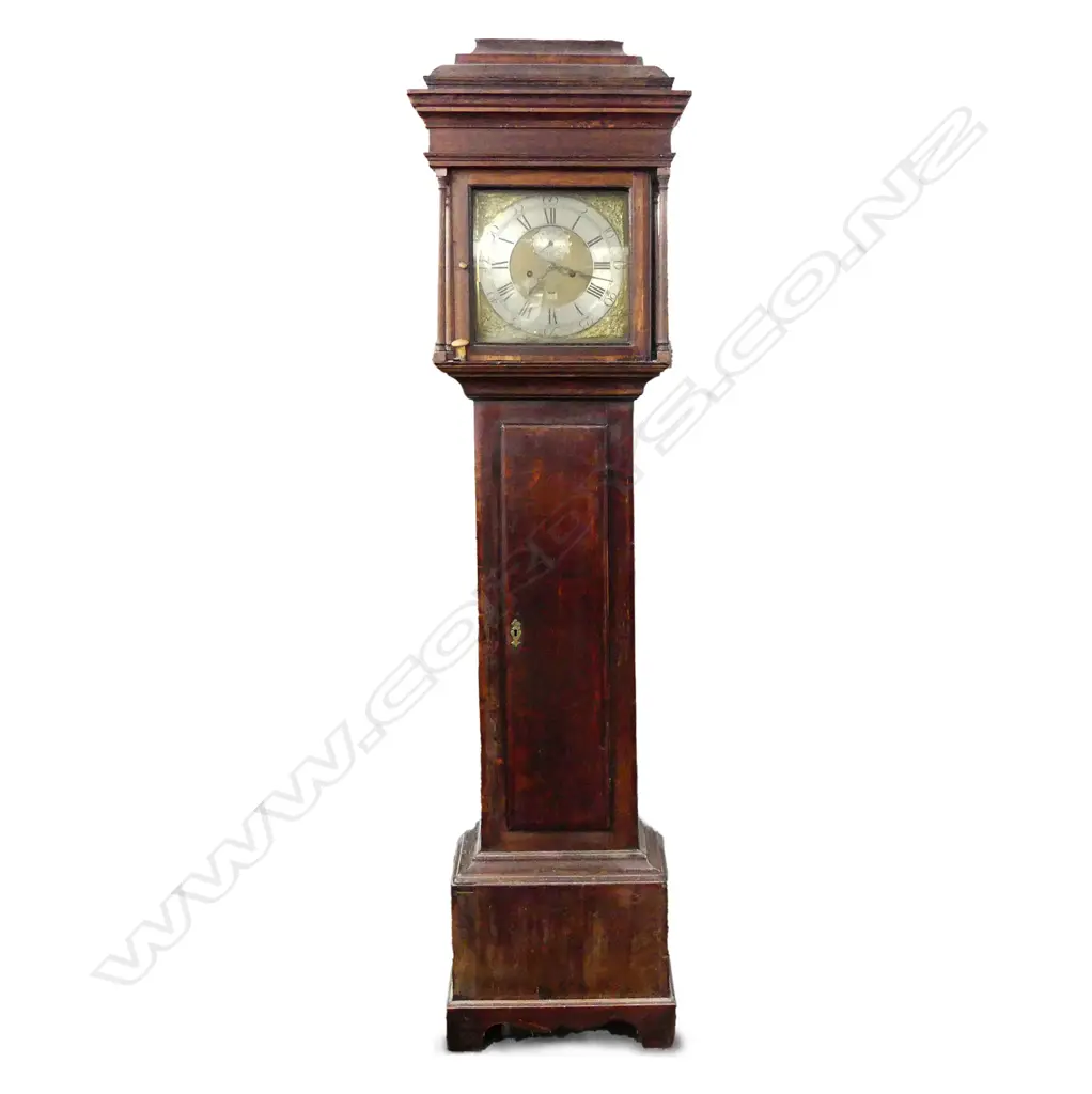 A George III oak longcase clock Image 1++