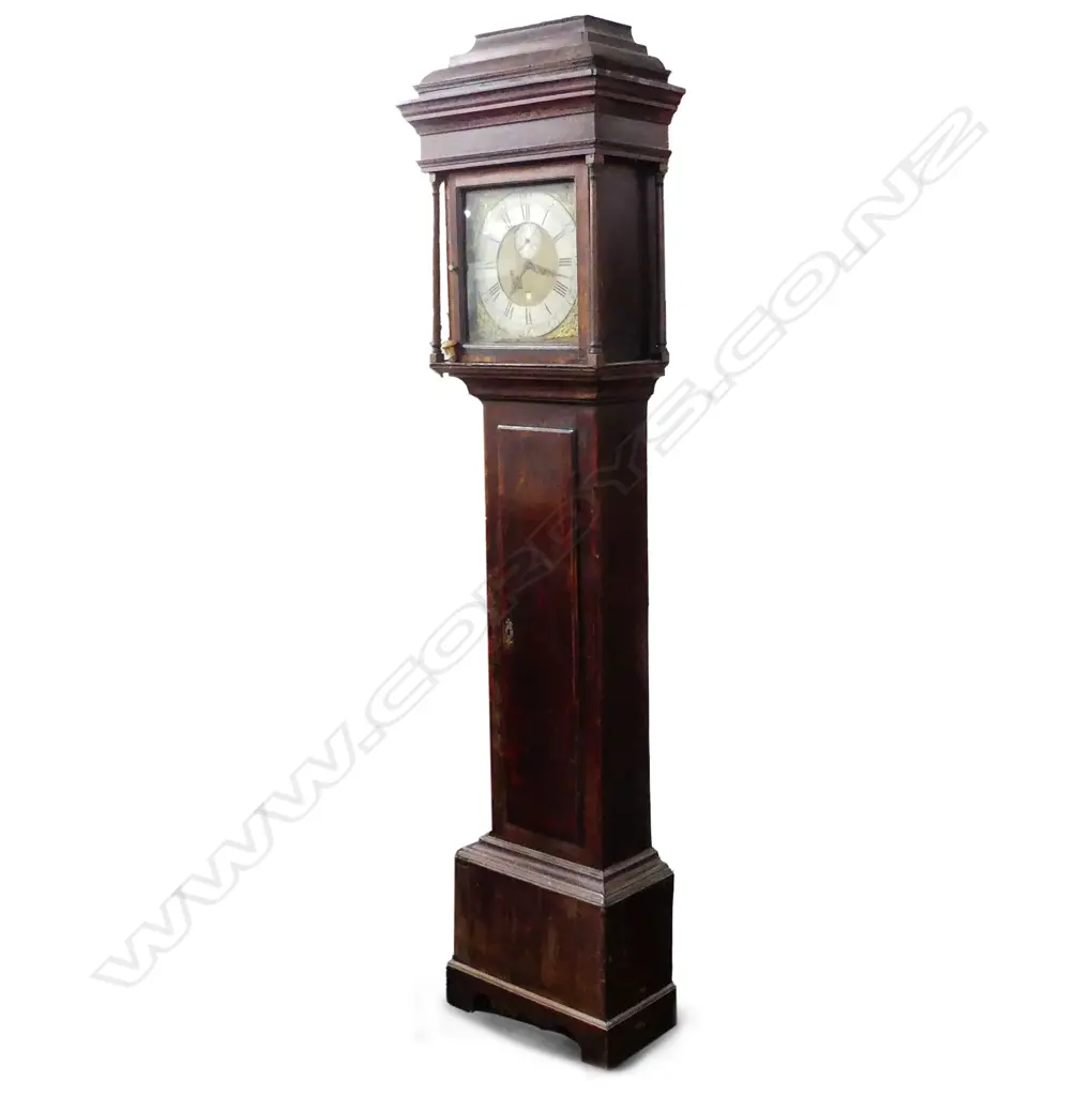 A George III oak longcase clock Image 1++