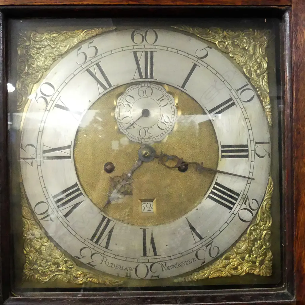 A George III oak longcase clock Image 1++