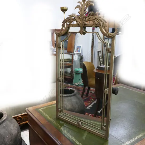 A Hollywood Regency mirror