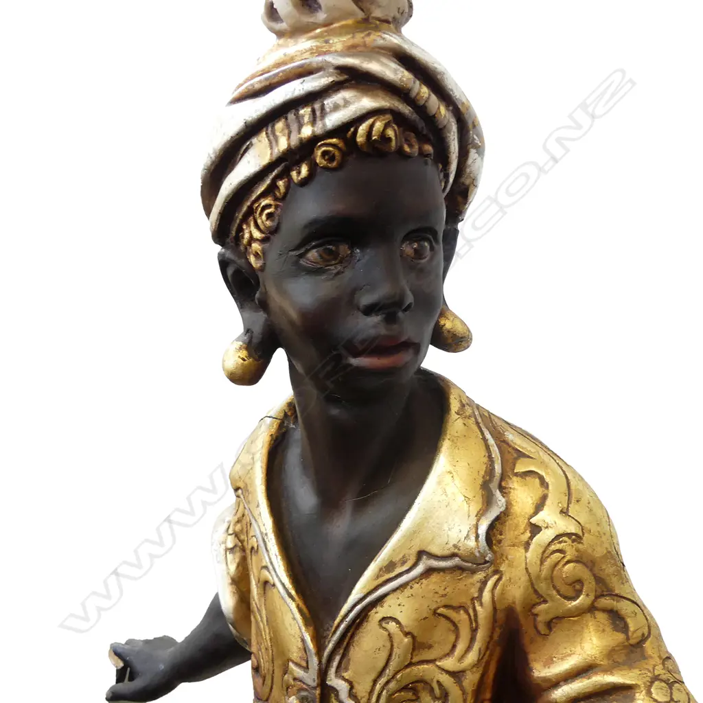 A vintage 20thC 'Blackamoor' floor lamp Image 1++