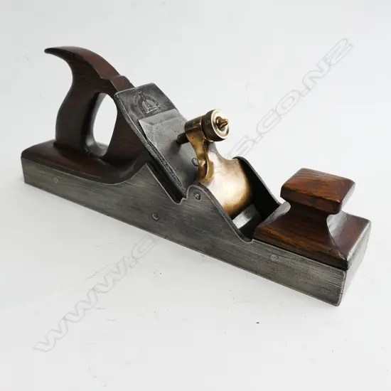 A 19thC 13" steel and oak panel plane