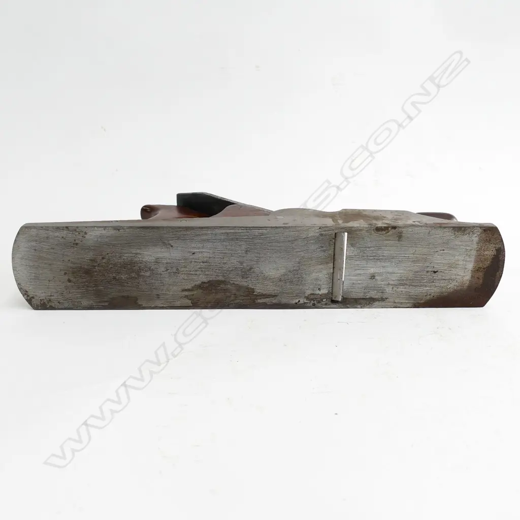 19thC 15½ craftsman made steel bench plane Image 1++
