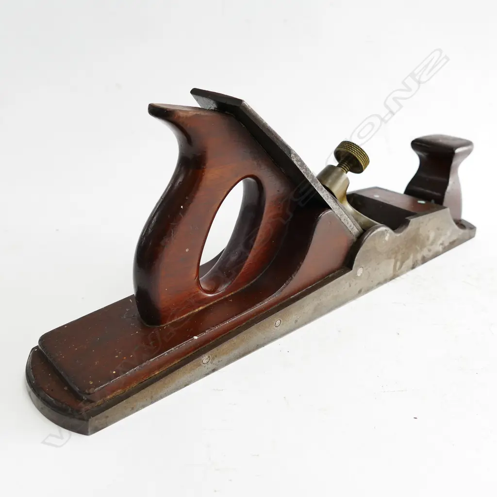 19thC 15½ craftsman made steel bench plane Image 1++