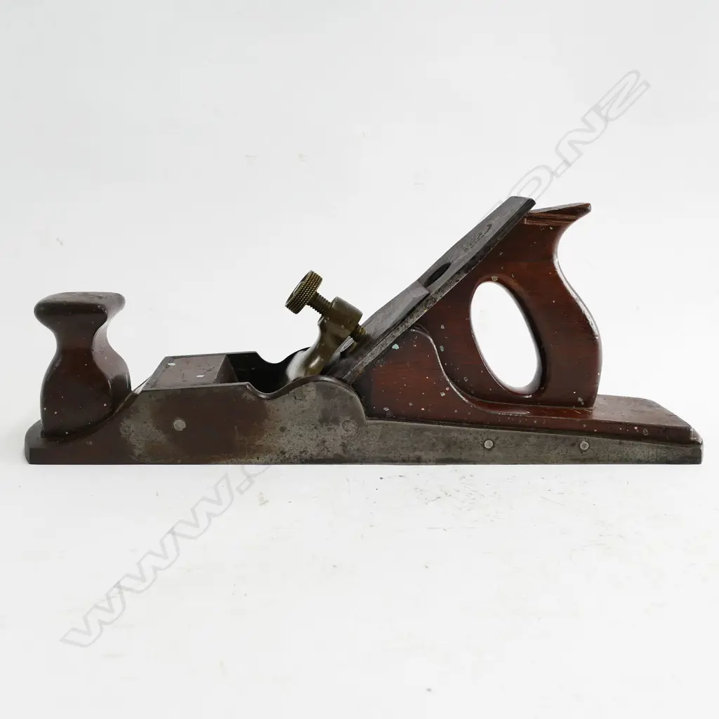19thC 15½ craftsman made steel bench plane Image 1++