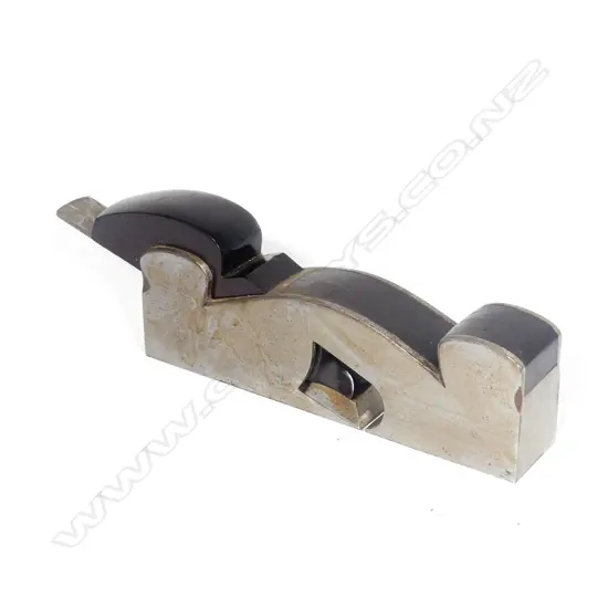 An ebony infill steel shoulder plane
