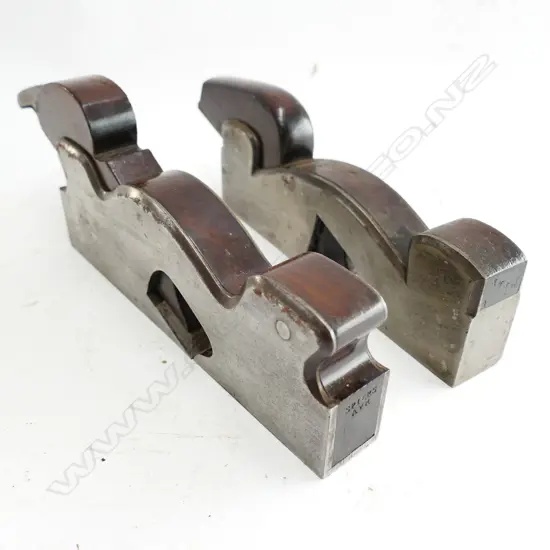 Two rosewood infill steel shoulder planes