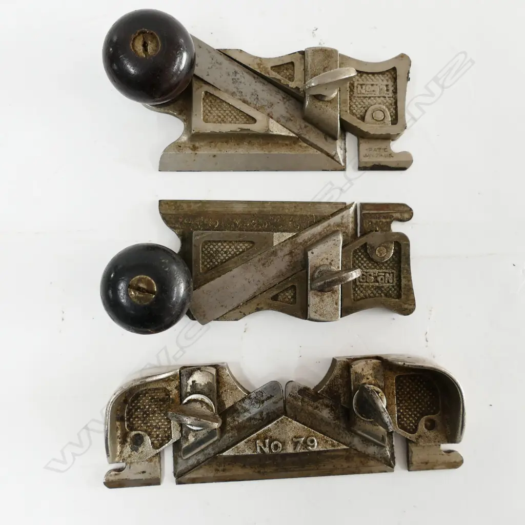 Three Stanley side rebate planes Image 1++