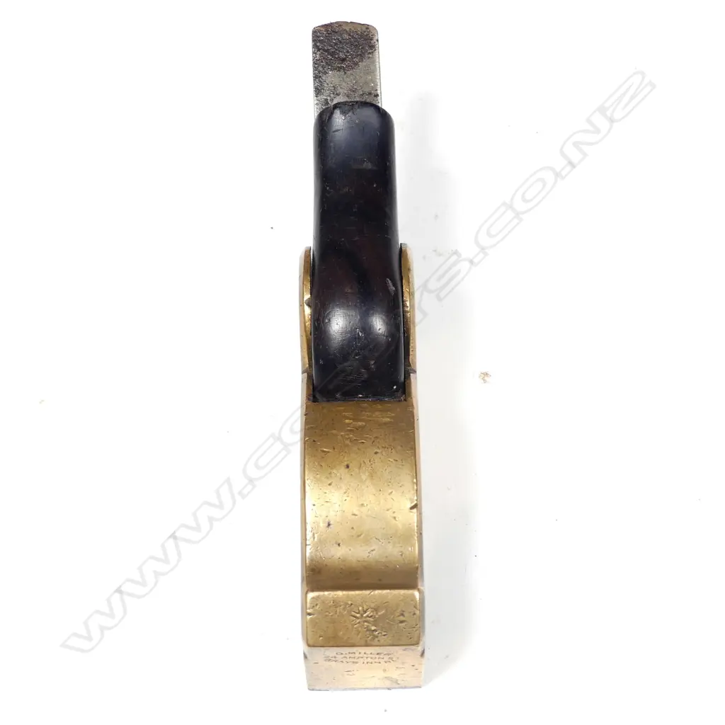 A Miller cast brass bullnose rebate plane Image 1++