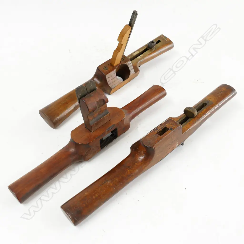 Three wooden two-handled routers Image 1++
