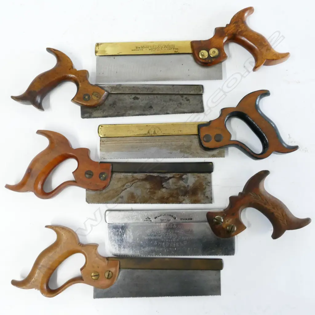 Six small tenon saws Image 1++