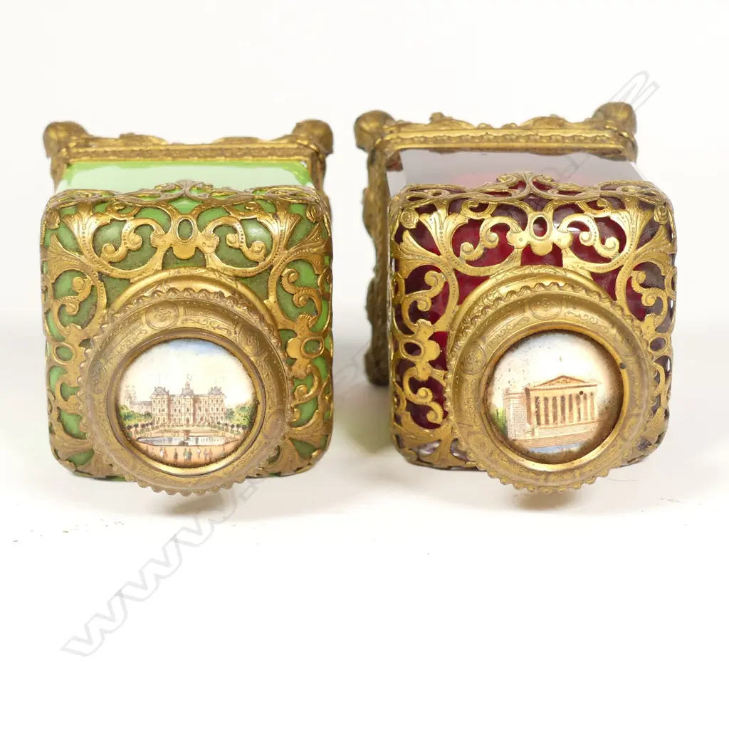 Two 19thC French perfume bottles Image 1++