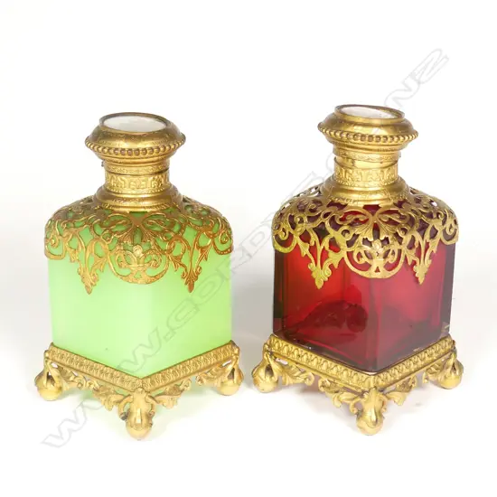 Two 19thC French perfume bottles