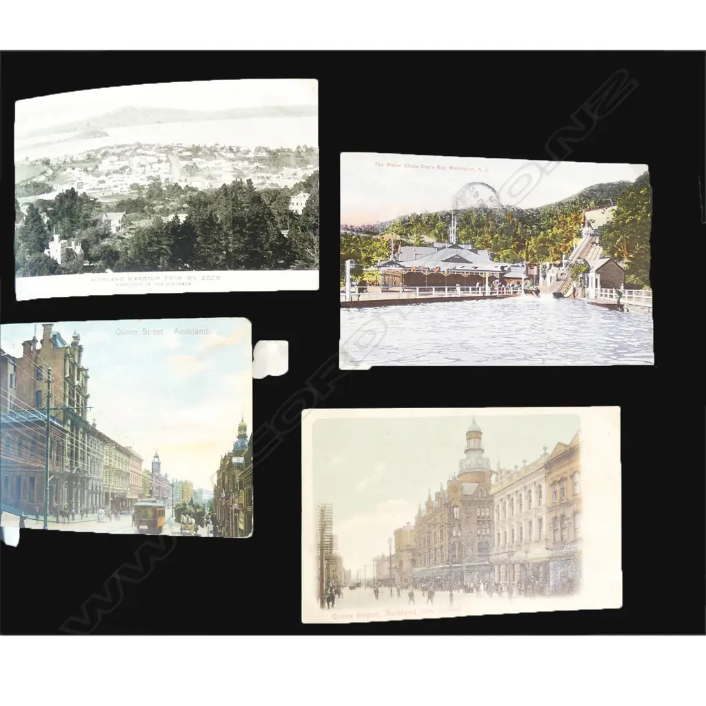 A large collection of mainly N.Z. postcards in album Image 1++