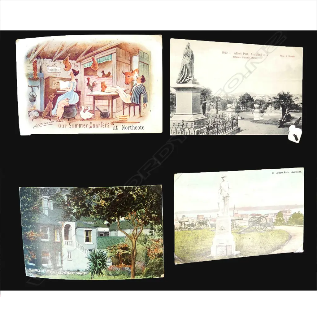 A large collection of mainly N.Z. postcards in album Image 1++