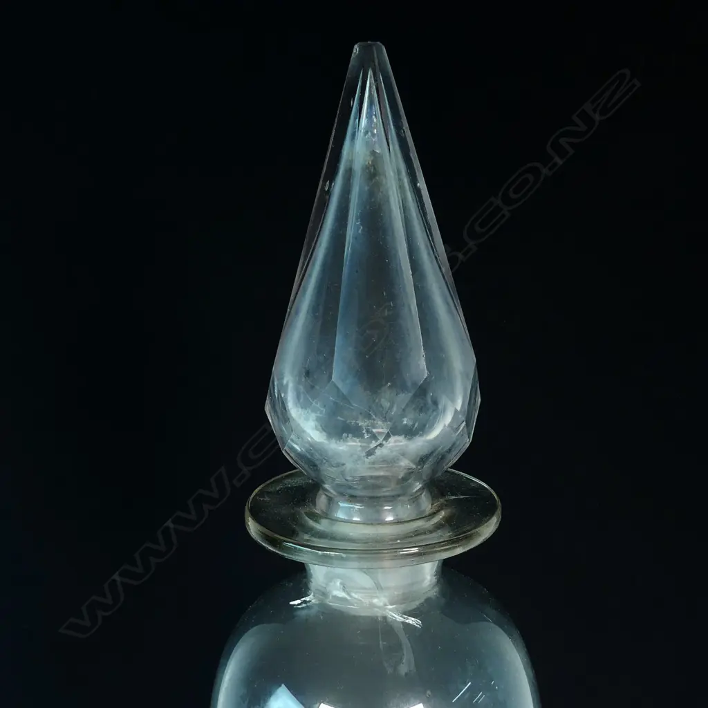 A tall late 19thC glass pharmaceutical display bottle Image 1++