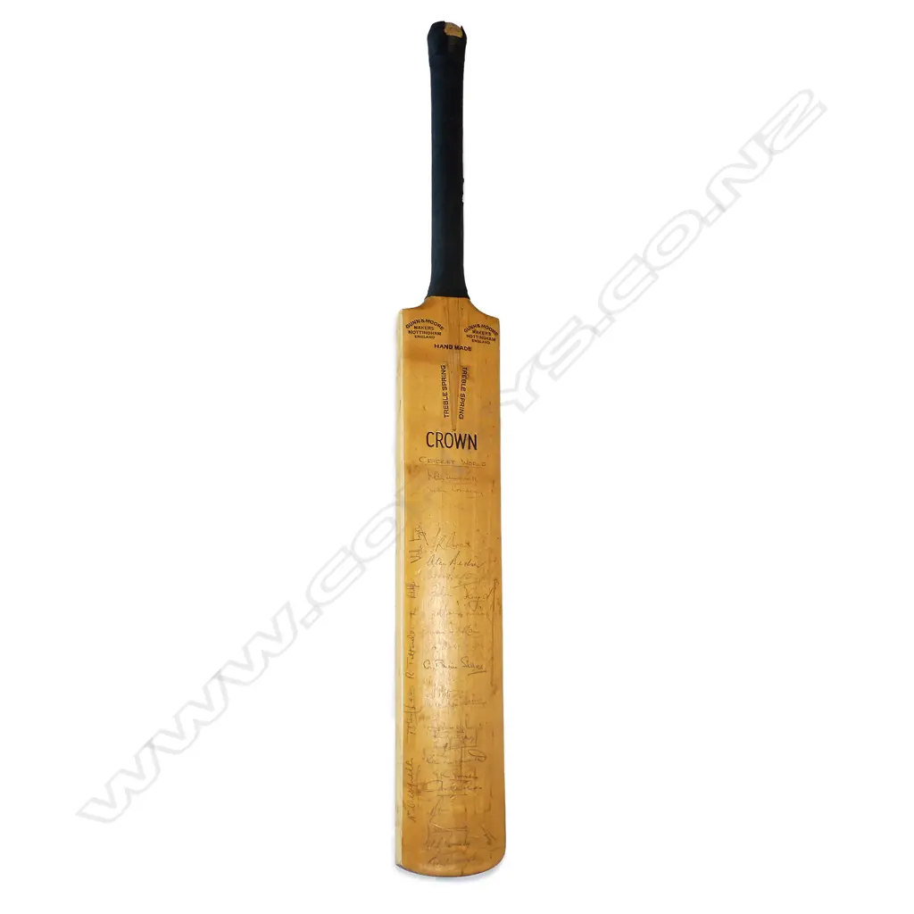 A c.1970s 'Cricket World' signed cricket bat Image 1++