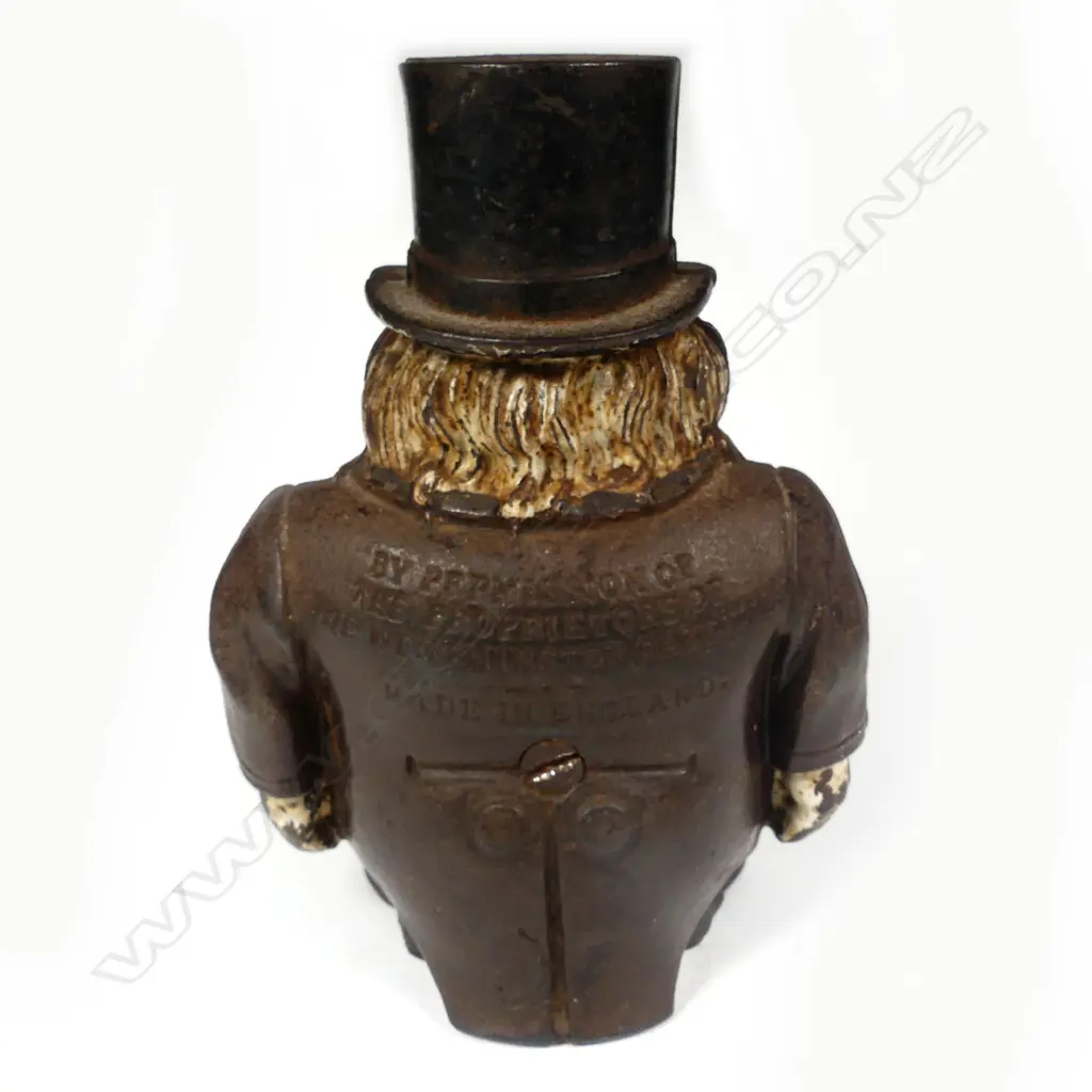 A cast iron 'Transvaal Money Box' figured as S.A. President Kruger Image 1++