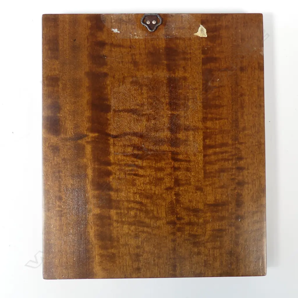 A Russian 20thC small icon of the crucifixion with .950 silver oklad Image 1++