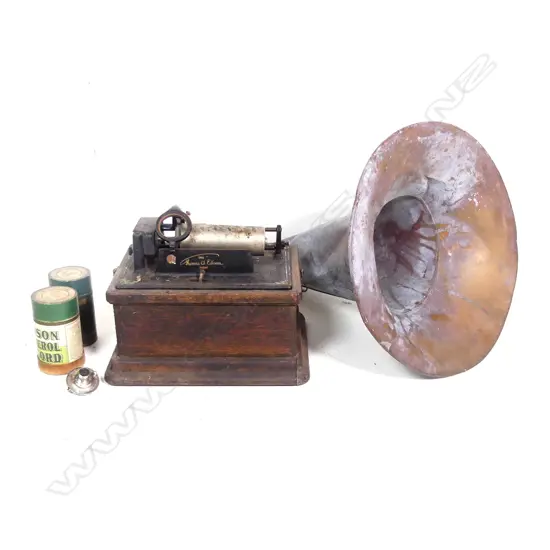 An Edison cylinder 'Fireside’ phonograph'