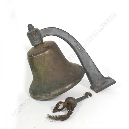 A brass ship's bell