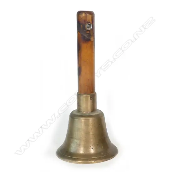 A very large bronze hand bell