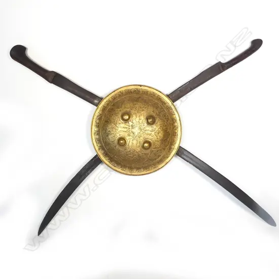 A trophy mount pair of Khyber sabres