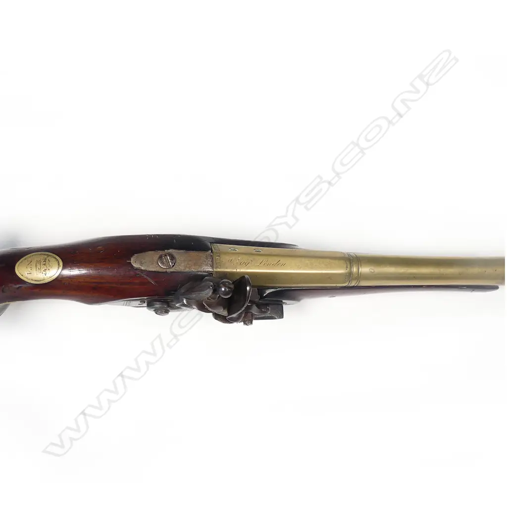 An 18thC flintlock pistol Image 1++