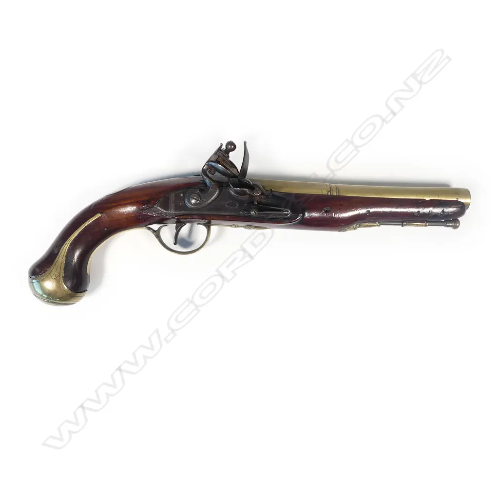 An 18thC flintlock pistol Image 1++