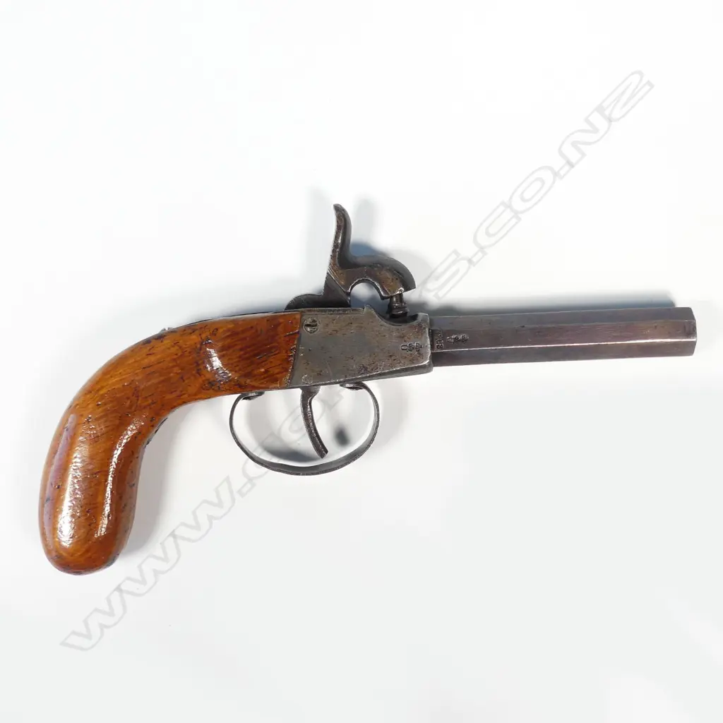 A Continental mid 1800s percussion pocket pistol Image 1++