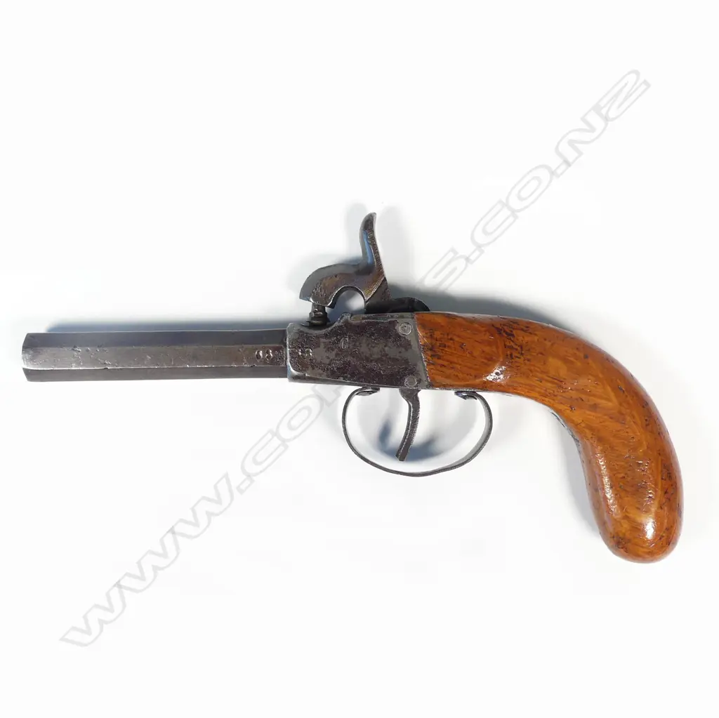A Continental mid 1800s percussion pocket pistol Image 1++