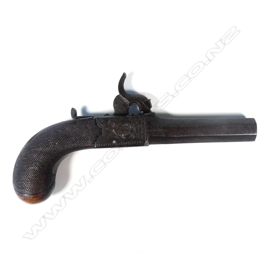 A mid 1800s percussion boxlock pocket pistol Image 1++