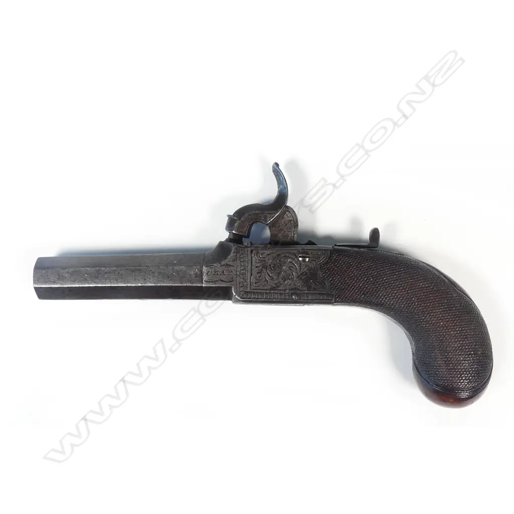 A mid 1800s percussion boxlock pocket pistol Image 1++