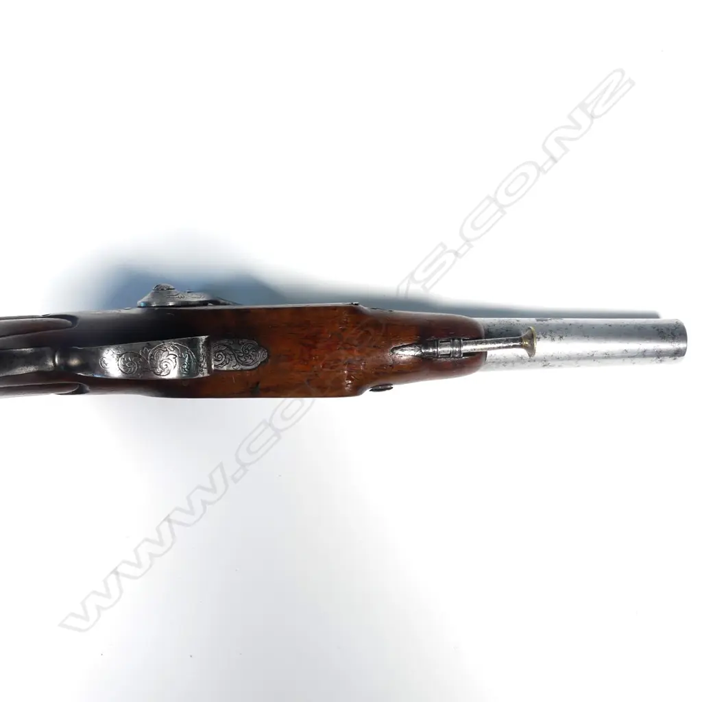 A large mid 1800s French or Belgian percussion pistol Image 1++