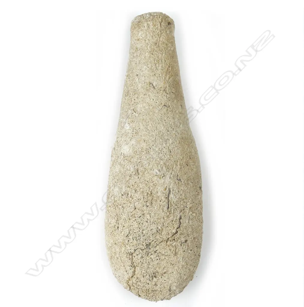 A rare pre-European limestone patu aruhe Image 1++