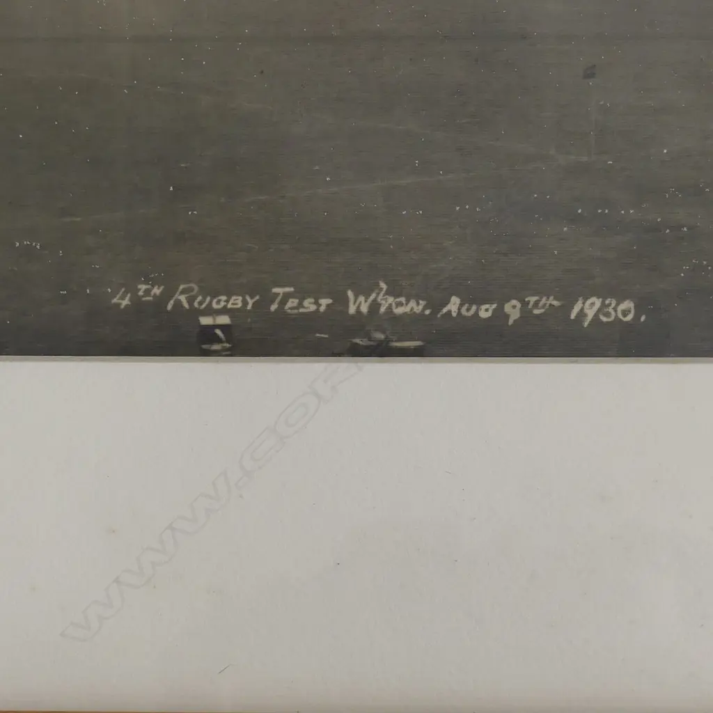 An original All Blacks panoramic photo '4th Test Wgtn. Aug. 9th 1930.' Image 1++