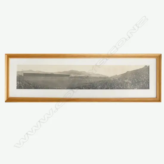 An original All Blacks panoramic photo '4th Test Wgtn. Aug. 9th 1930.'